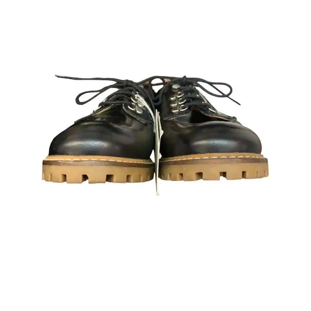 Zara Girls Lace Up Black Low Ankle Oxford Shoe new with tags SZ 36 4‎ us